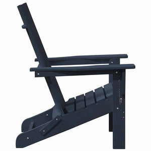 vidaXL Sedia Adirondack Pieghevole Navy 74.5 x 80.5 x 90cm Plastica