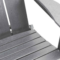 Sedia Adirondack Pieghevole Grigio chiaro 74.5 x 80.5 x 90cm 42006620