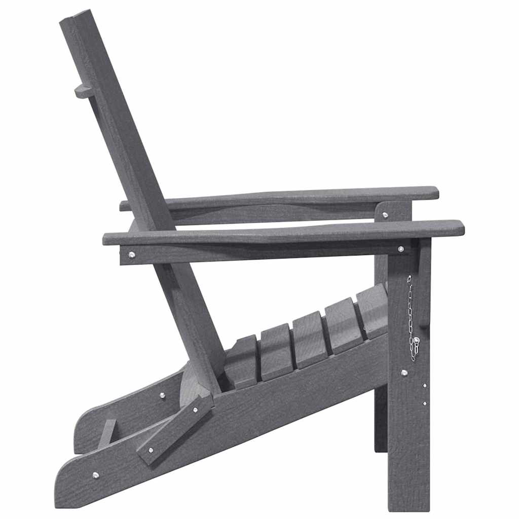 Sedia Adirondack Pieghevole Grigio chiaro 74.5 x 80.5 x 90cm 42006620