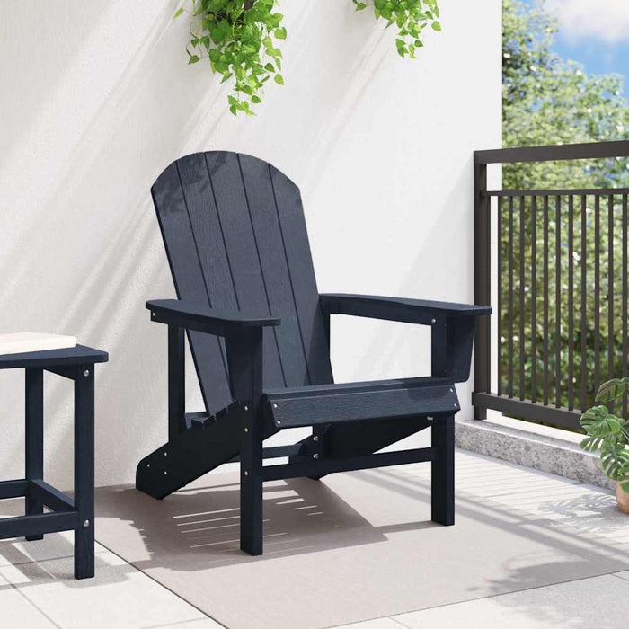 vidaXL Sedia Adirondack Navy 74 x 82 x 92cm Plastica