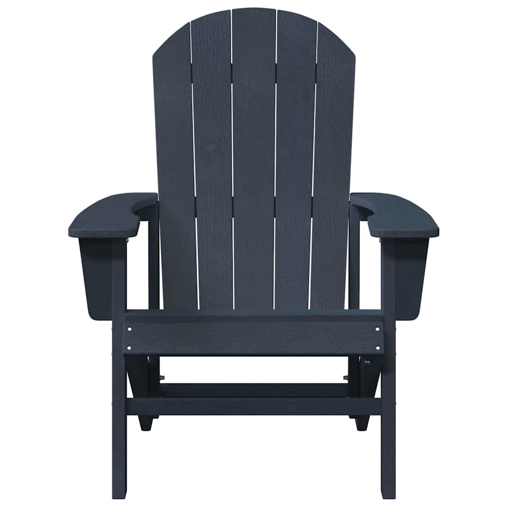 vidaXL Sedia Adirondack Navy 74 x 82 x 92cm Plastica