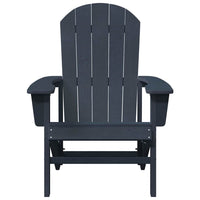 vidaXL Sedia Adirondack Navy 74 x 82 x 92cm Plastica