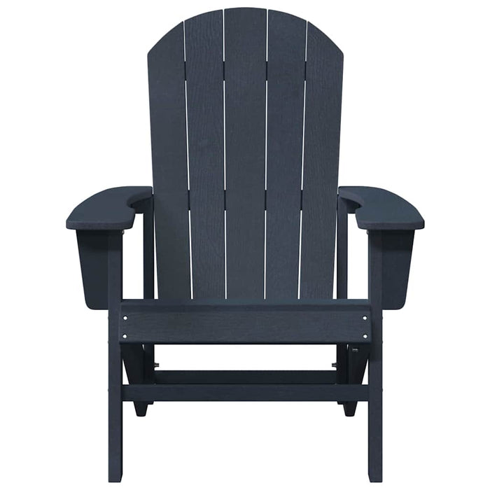 vidaXL Sedia Adirondack Navy 74 x 82 x 92cm Plastica