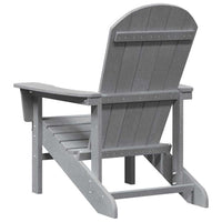 Sedia Adirondack Grigio chiaro 74 x 82 x 92cm HDPE 42006624