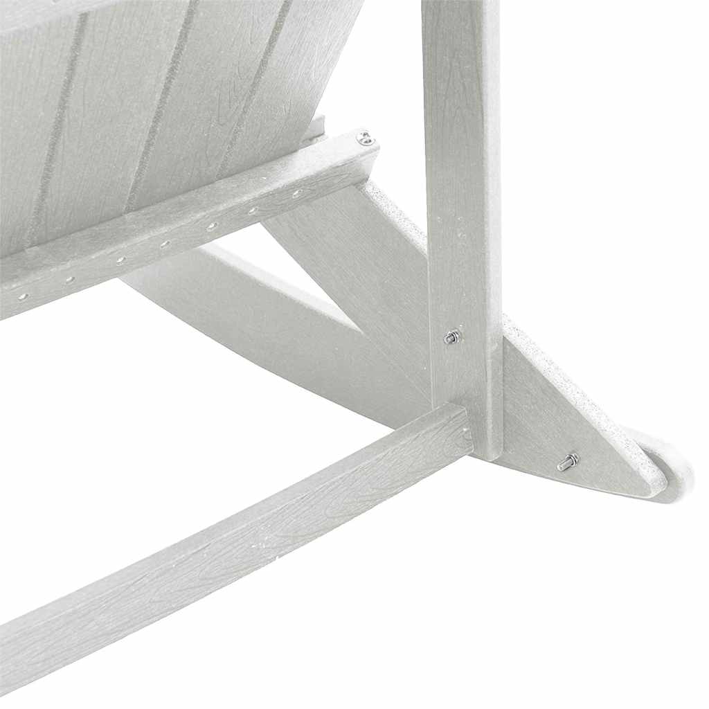 Poltrona a dondolo Adirondack Bianco 73.5 x 92 x 90cm Plastica 42006625