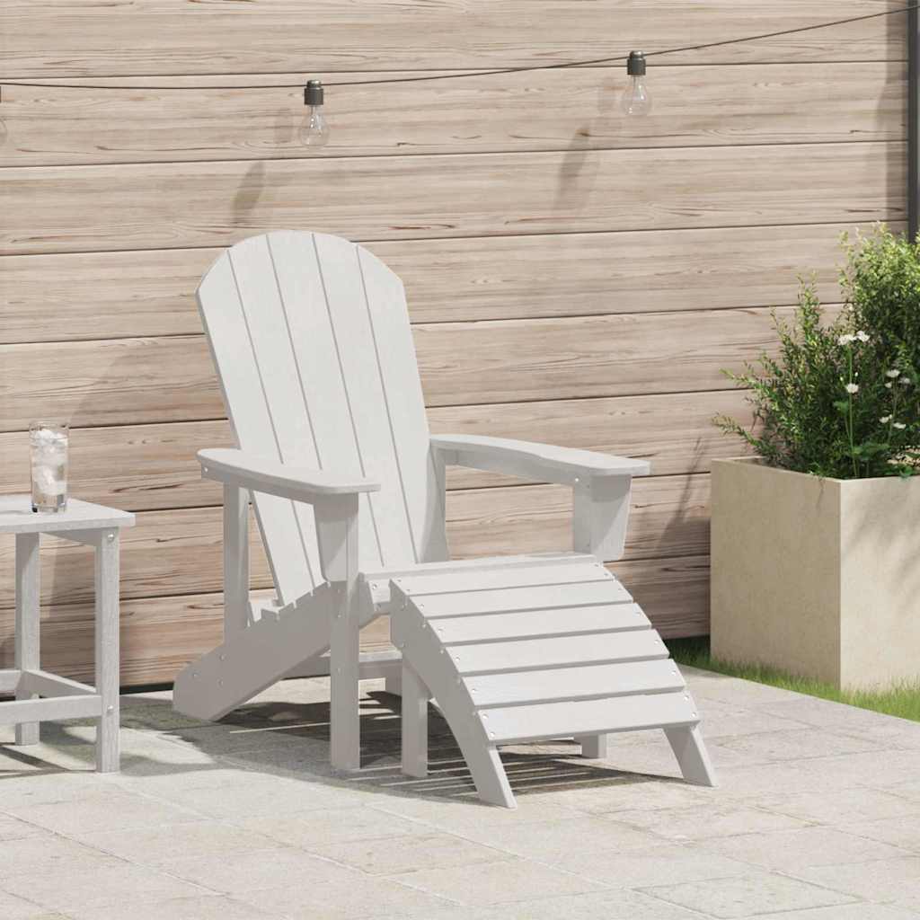 Sedia Adirondack Bianco 74 x 82 x 92cm HDPE 42006629