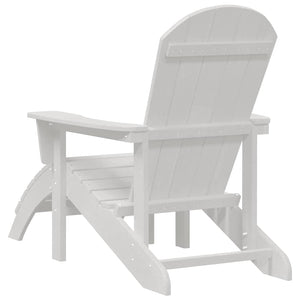 vidaXL Sedia Adirondack Bianco 74 x 82 x 92cm Plastica