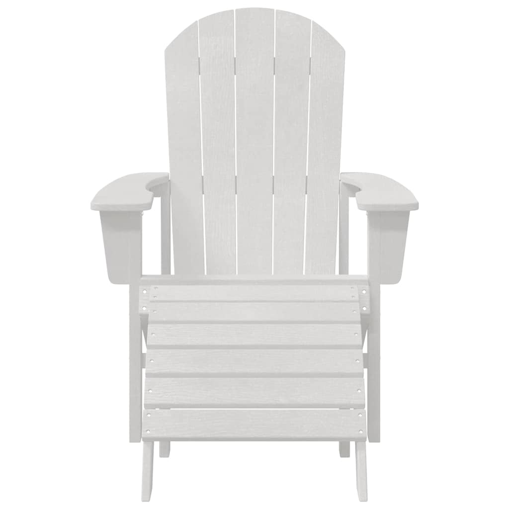 Sedia Adirondack Bianco 74 x 82 x 92cm HDPE 42006629