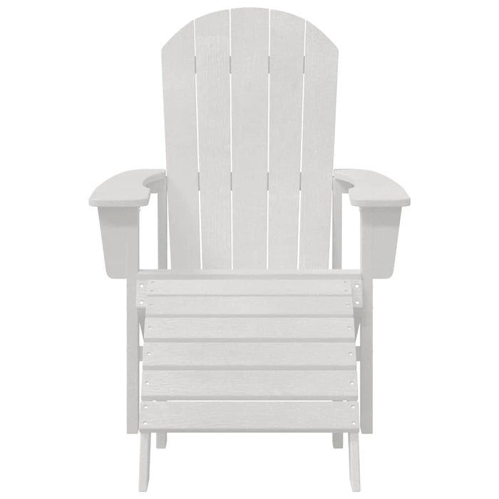 Sedia Adirondack Bianco 74 x 82 x 92cm HDPE 42006629