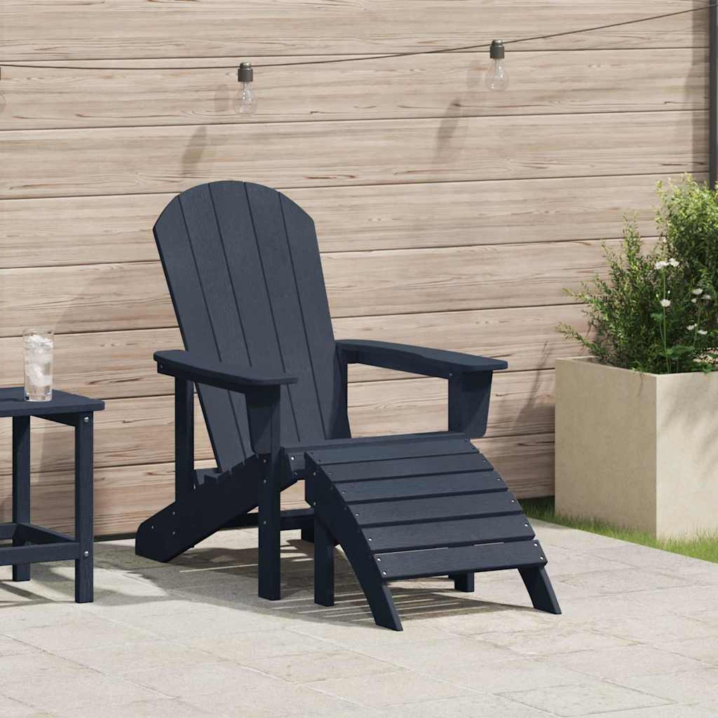 Sedia Adirondack Navy 74 x 82 x 92cm HDPE 42006630