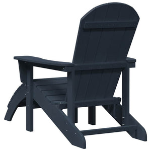 Sedia Adirondack Navy 74 x 82 x 92cm HDPE 42006630