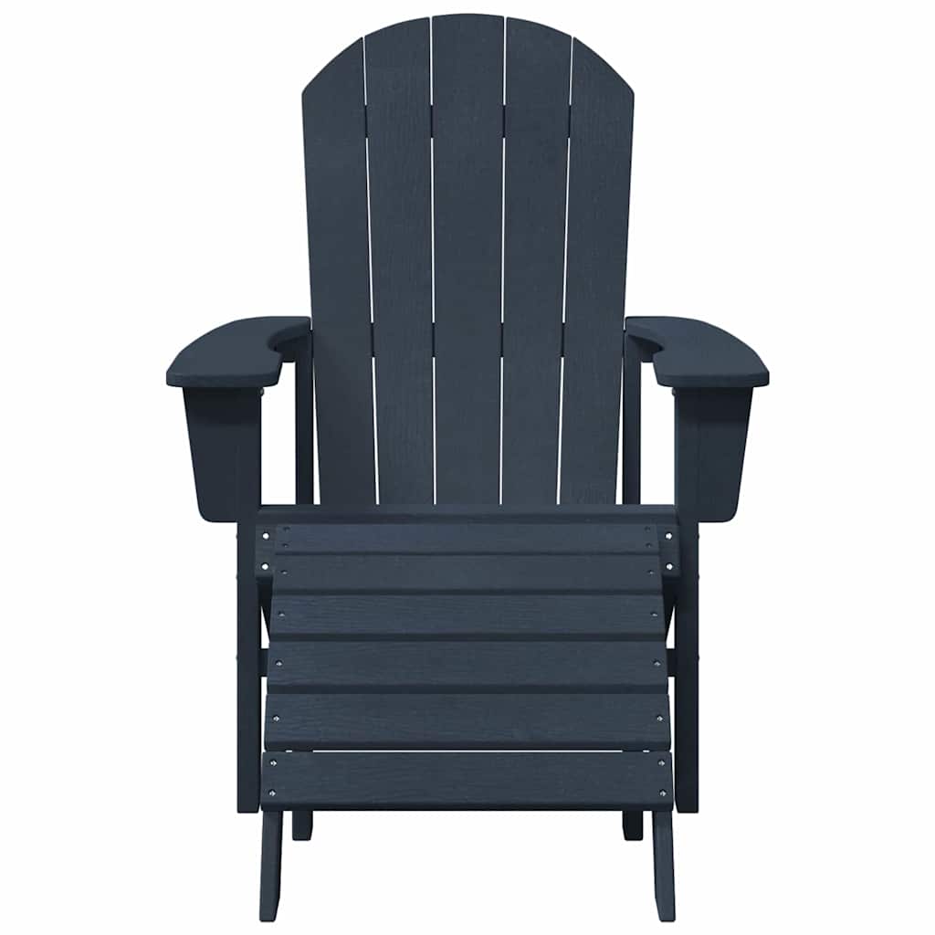 vidaXL Sedia Adirondack Navy 74 x 82 x 92cm Plastica