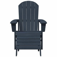vidaXL Sedia Adirondack Navy 74 x 82 x 92cm Plastica
