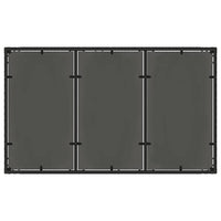 Set da Pranzo per Giardino 5 pcs Nero Poly Rattan 3334857