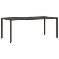 Set da Pranzo per Giardino 7 pcs Marrone 190 x 90 x 75 cm 3334867