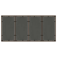 Set da Pranzo per Giardino 7 pcs Marrone 190 x 90 x 75 cm 3334867