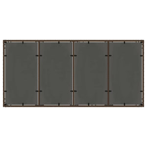 Set da Pranzo per Giardino 7 pcs Marrone 190 x 90 x 75 cm 3334867