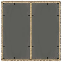 Set da Pranzo per Giardino 3 pcs Beige Poly Rattan 3334879