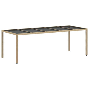 Set da Pranzo per Giardino 11 pcs Beige Poly Rattan 3334894