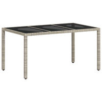 Set da Pranzo per Giardino 5 pcs Grigio chiaro Poly Rattan 3334897