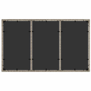 Set da Pranzo per Giardino 5 pcs Grigio chiaro Poly Rattan 3334897