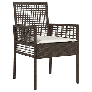 Set Bistro da Giardino 3 pcs Marrone Poly Rattan 3334956