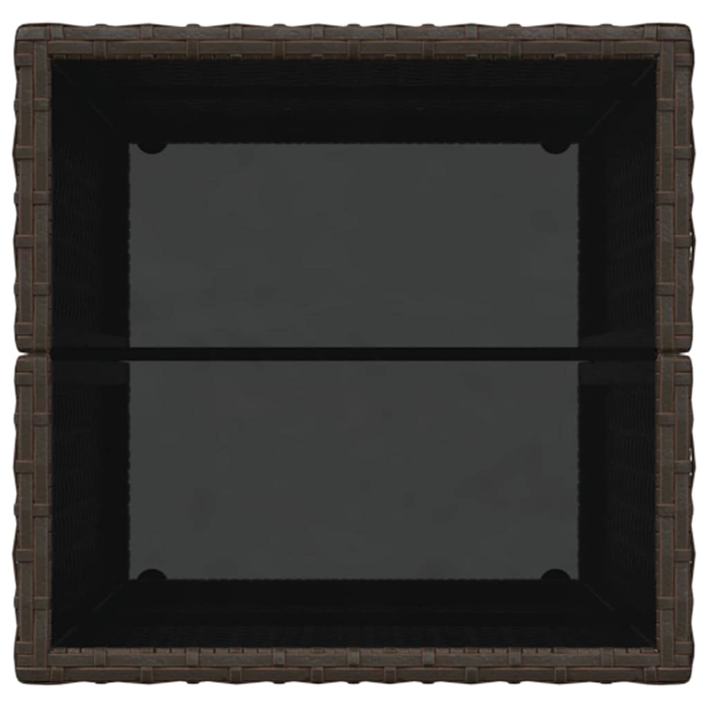 Set Bistro da Giardino 3 pcs Marrone Poly Rattan 3334956