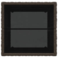 Set Bistro da Giardino 3 pcs Marrone Poly Rattan 3334956