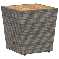 Set Bistro da Giardino 3 pcs Grigio Poly Rattan 3334961