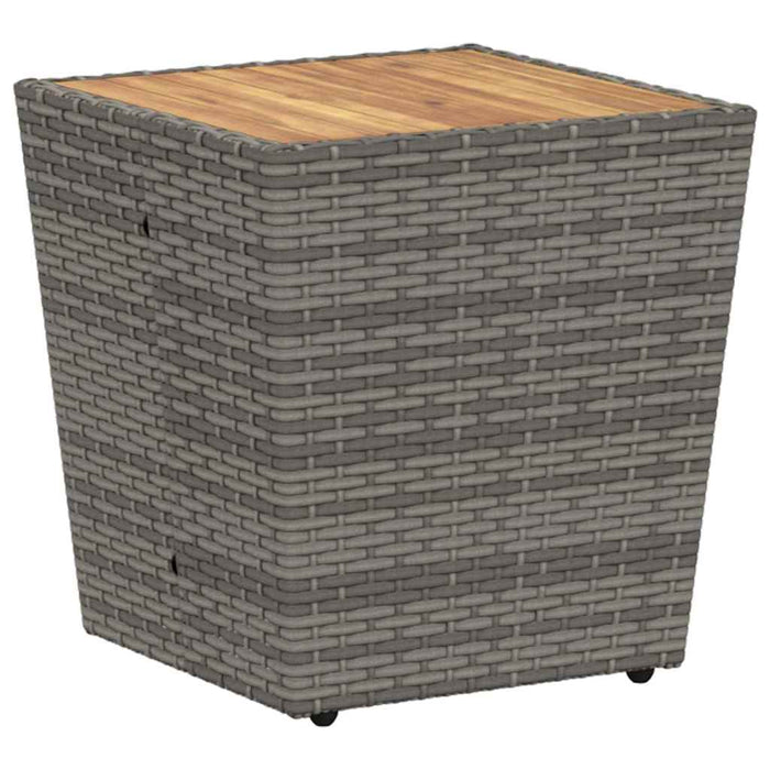 Set Bistro da Giardino 3 pcs Grigio Poly Rattan 3334961