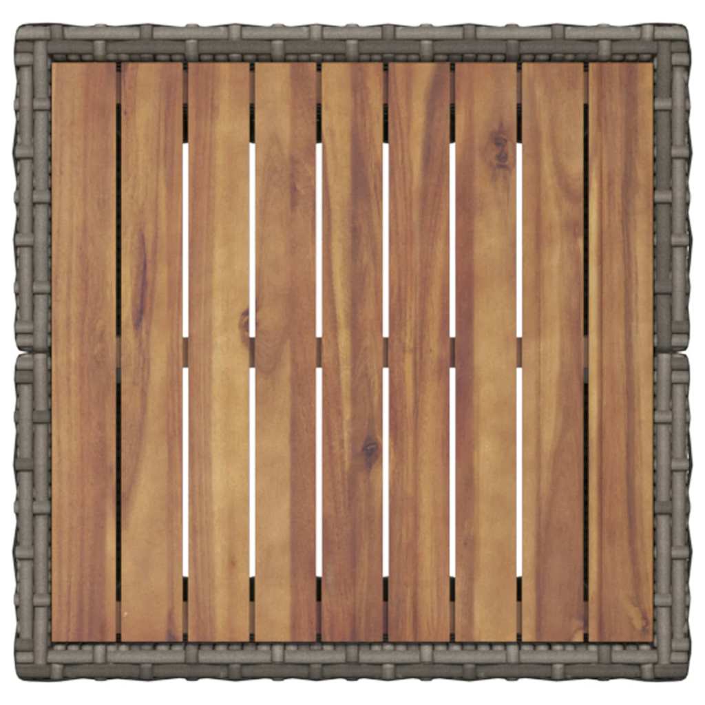 Set Bistro da Giardino 3 pcs Grigio Poly Rattan 3334961