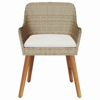 Set di 2 sedie da giardino  con cuscini beige in rattan sintetico 42006215