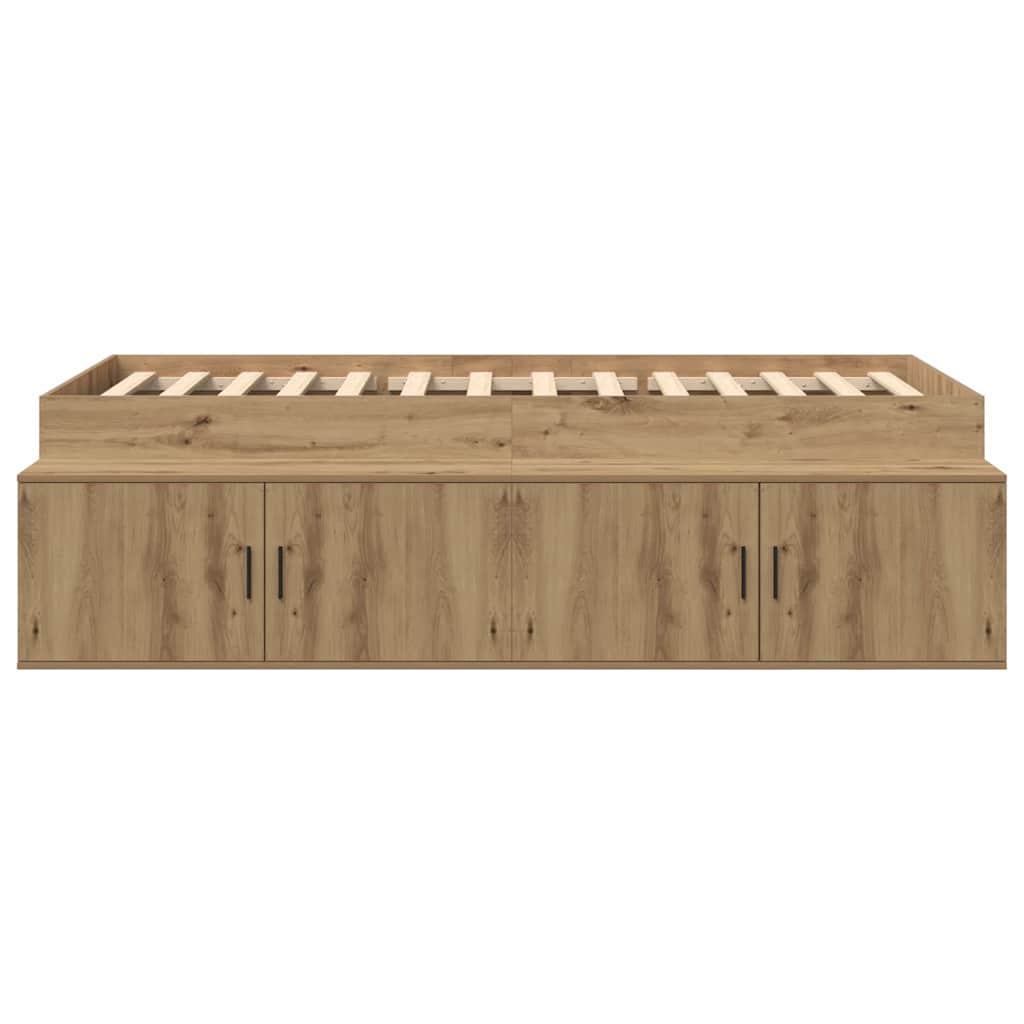Struttura del letto con cassetto Rovere artigianale 90 x 200 cm 3335196