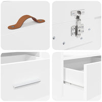 Struttura letto con contenitore Bianco 100 x 200 cm Legno multistrato