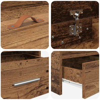 Struttura del letto con testiera-Giroletto con Testiera Legno vecchio 100 x 200 cm 184085