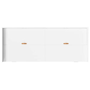 Struttura letto con contenitore Bianco 90 x 200 cm Legno multistrato