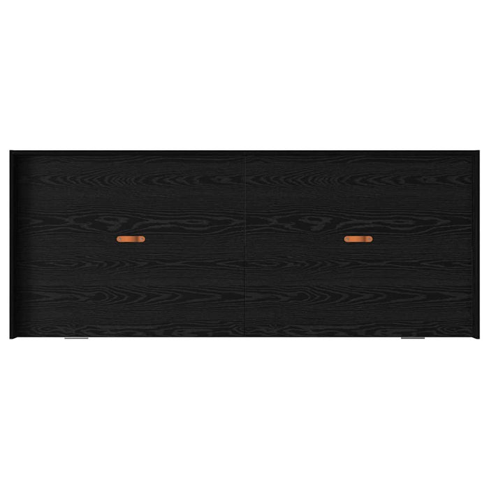 Struttura letto con contenitore con testiera Rovere Nero 90 x 200 cm