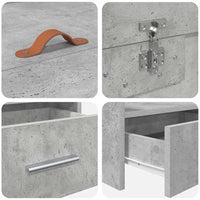 Struttura del letto con testiera-Giroletto con Testiera Grigio cemento 90 x 200 cm 827945