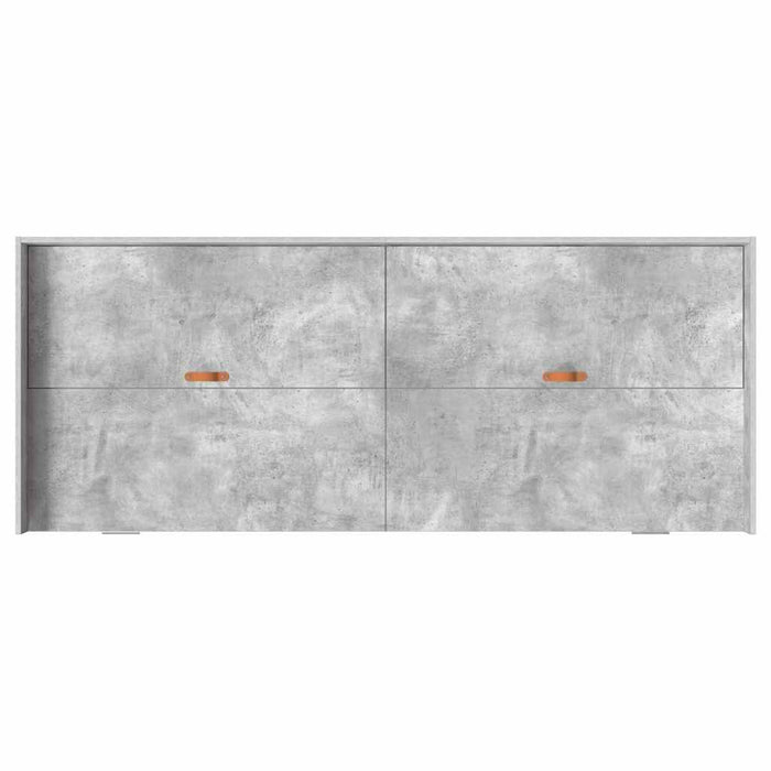 Struttura del letto con testiera-Giroletto con Testiera Grigio cemento 90 x 200 cm 827945