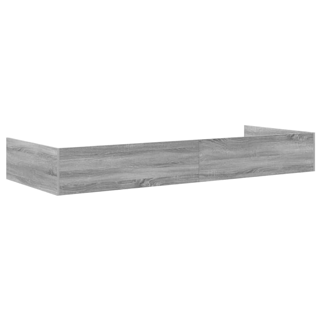 Struttura letto con contenitore Grigio Sonoma 90 x 200 cm
