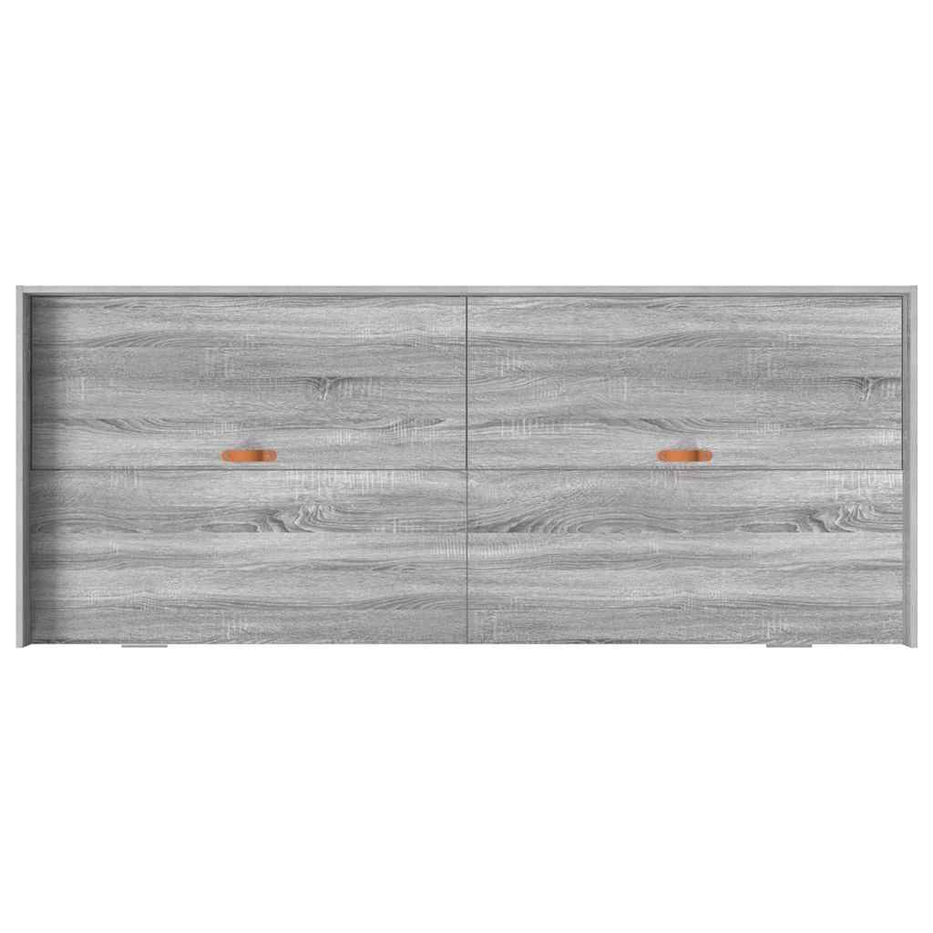 Struttura letto con contenitore Grigio Sonoma 90 x 200 cm