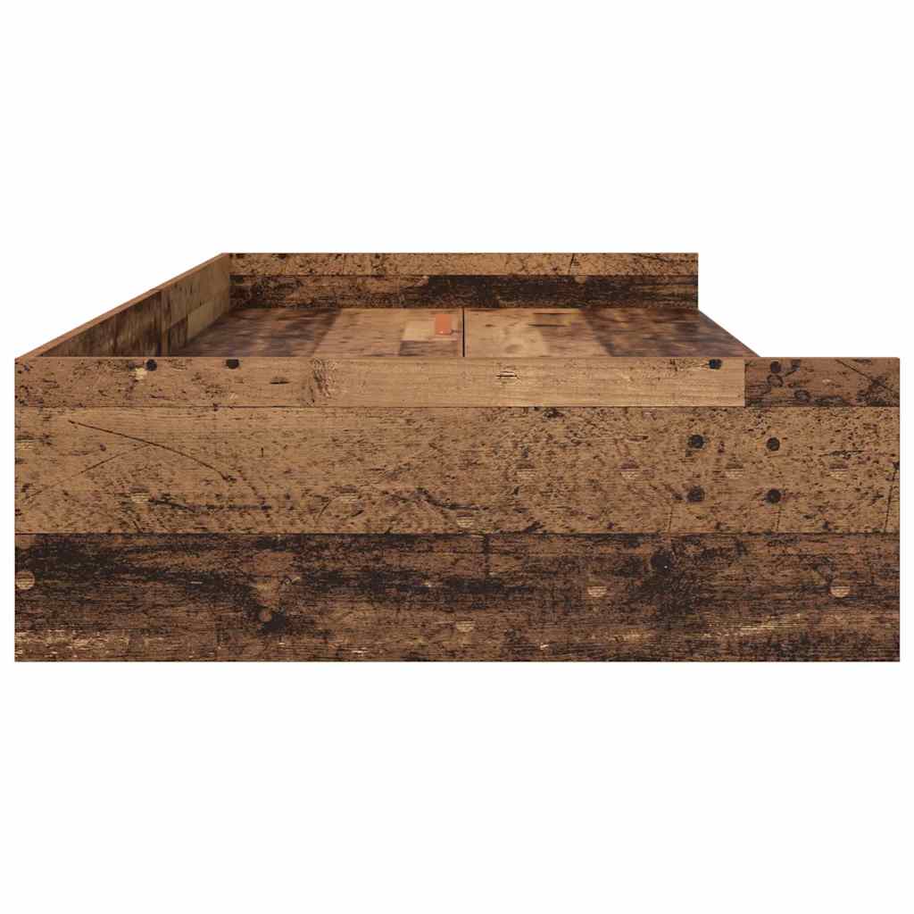Struttura letto con contenitore Legno vecchio 90 x 200 cm