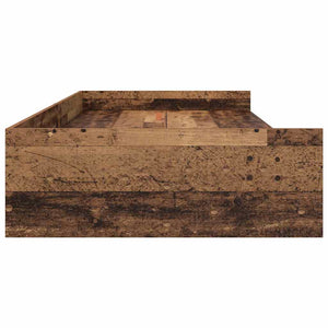 Struttura letto con contenitore Legno vecchio 80 x 200 cm