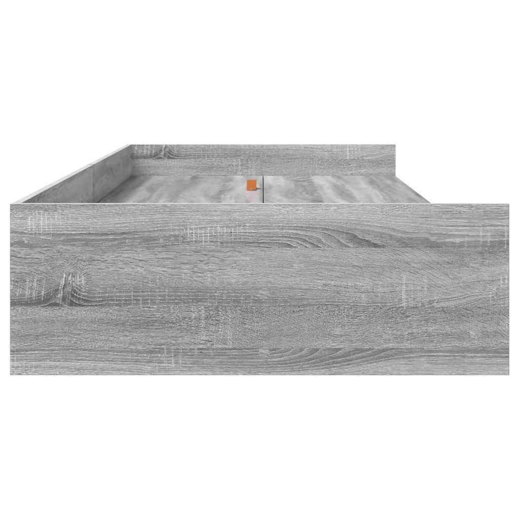 Struttura letto con contenitore Grigio Sonoma 80 x 200 cm