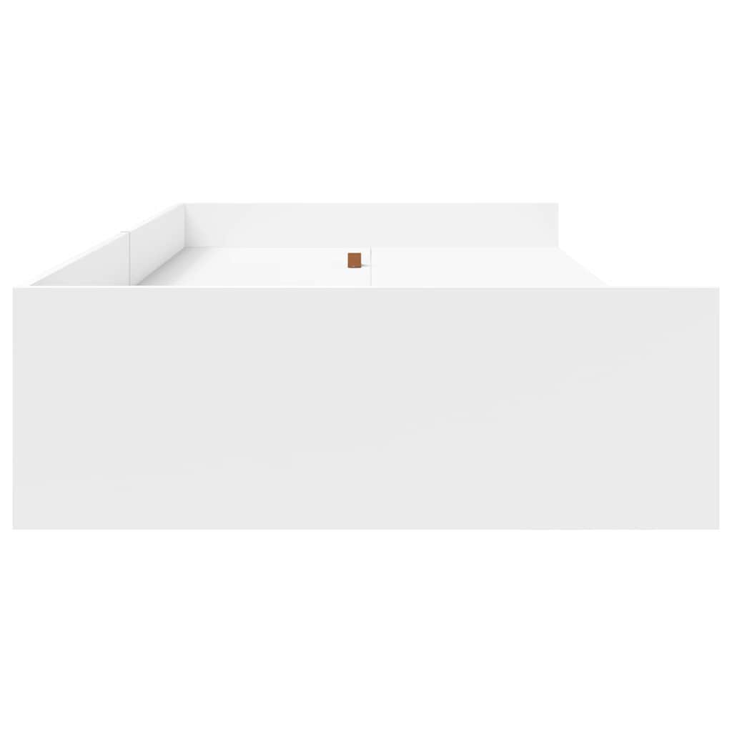Struttura letto con contenitore Bianco 75 x 190 cm Legno multistrato