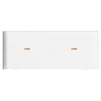 Struttura letto con contenitore Bianco 75 x 190 cm Legno multistrato