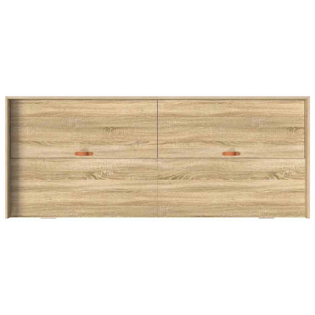 Struttura letto con contenitore Rovere Sonoma 75 x 190 cm