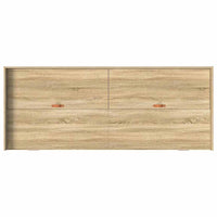 Struttura letto con contenitore Rovere Sonoma 75 x 190 cm