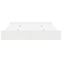vidaXL Struttura letto con contenitore Bianco 200 x 200 cm