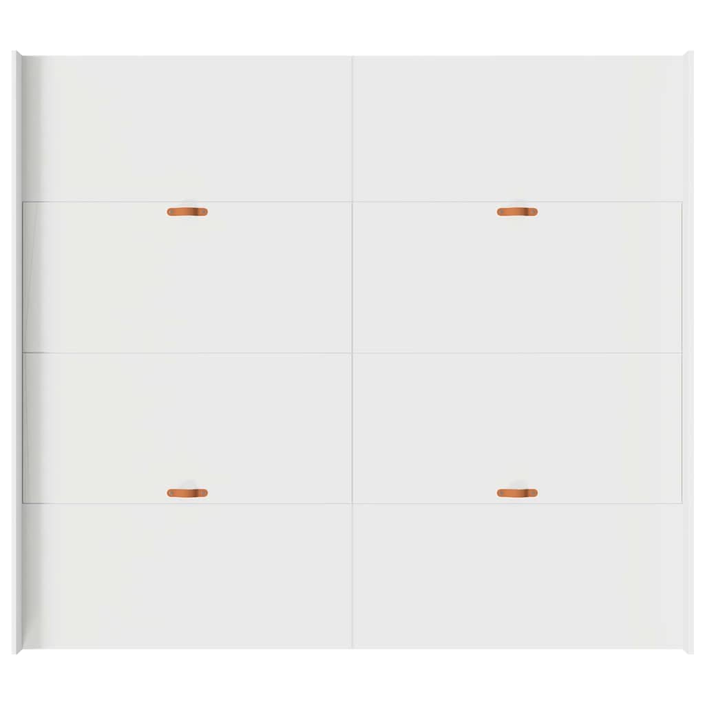 vidaXL Struttura letto con contenitore Bianco 200 x 200 cm